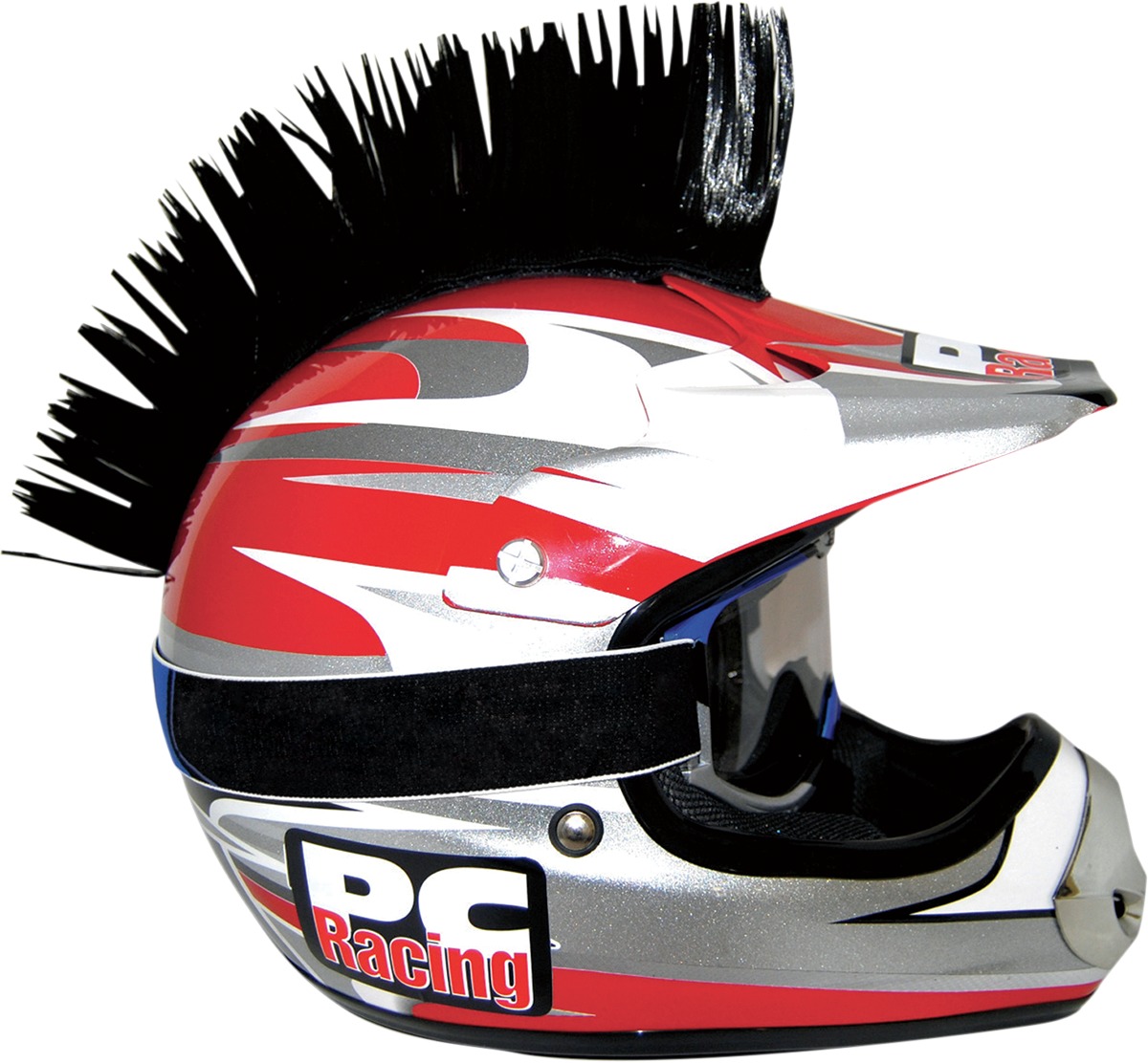 PC Racing Black Helmet Mohawk - Click Image to Close