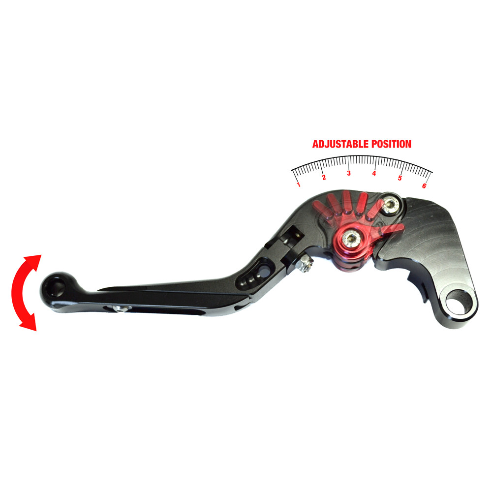 Black Adjustable Brake & Clutch Lever Set - Ducati Scrambler 800 - Click Image to Close