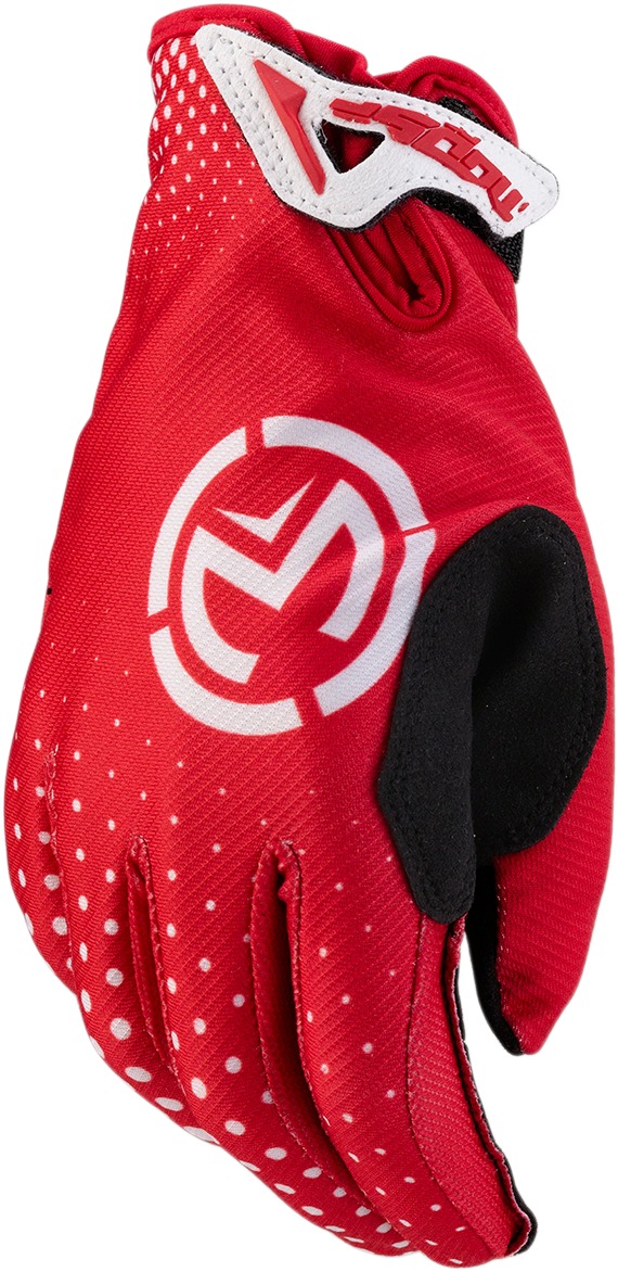 SX1 Motocross Gloves - Red Short Cuff Men's Medium - Click Image to Close