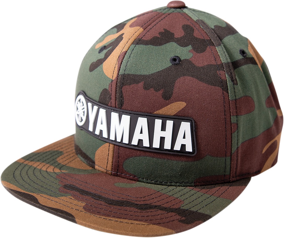 Men's Yamaha Bold Snapback Hat Camo One Size - Click Image to Close