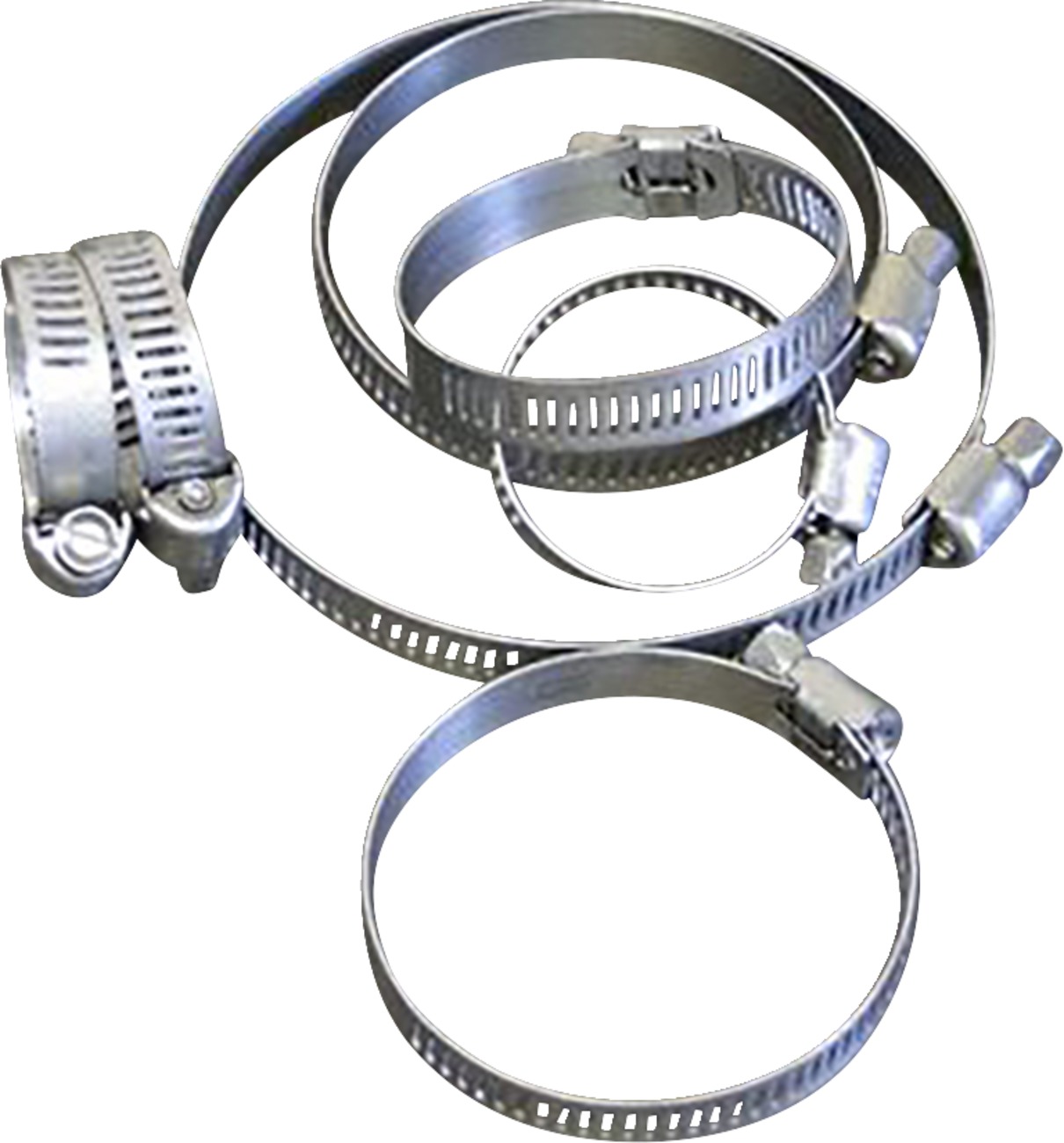 Helix Stainless Steel Worm Drive Hose Clamps 8-22mm 10 Pack - Narrow width hose clamps, 8-22mm, 10 pack - Click Image to Close