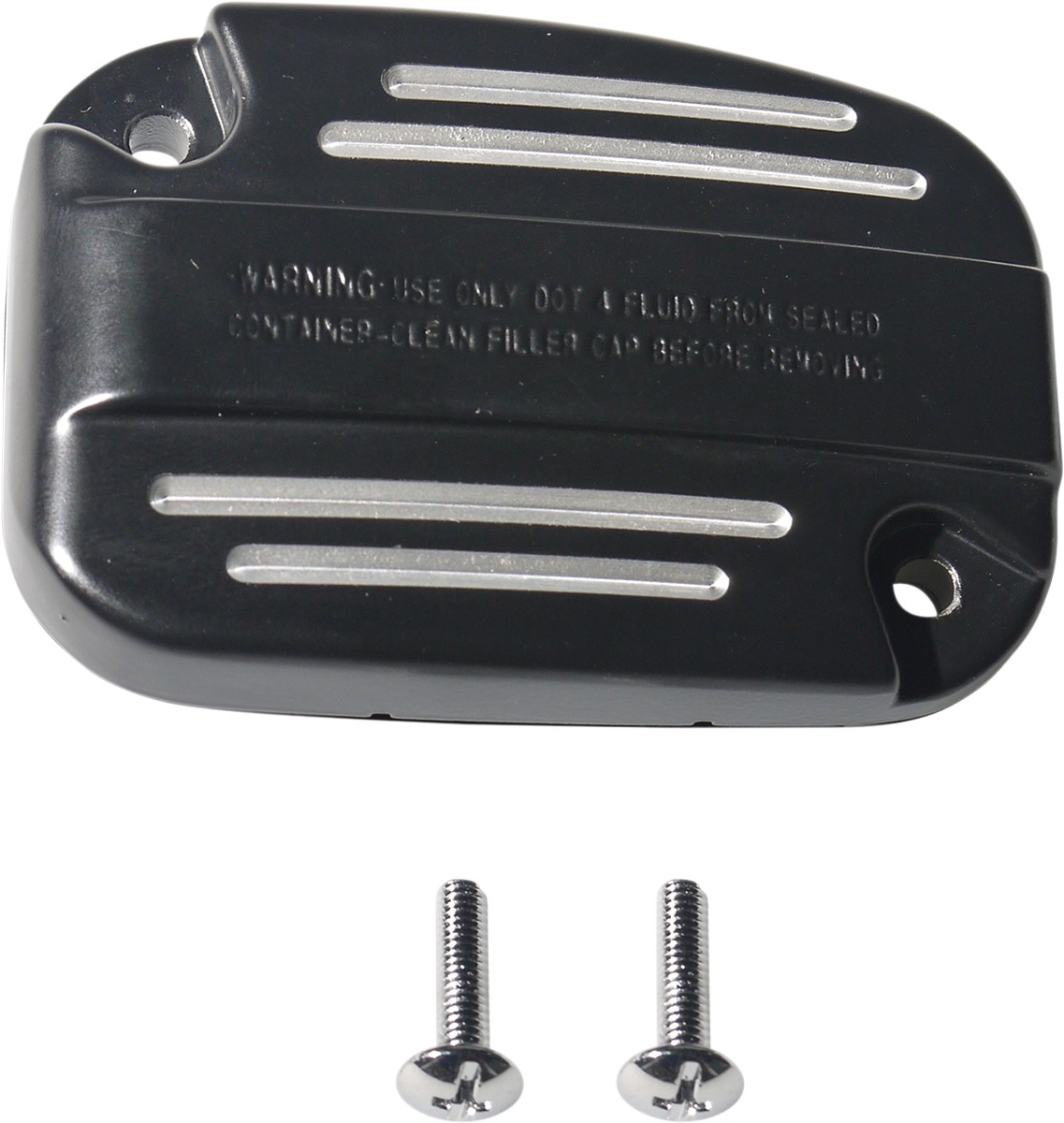Drag Specialties Clutch Master Cylinder Cover Black Harley-Davidson - Black clutch master cylinder cover For Harley-Davidson - Click Image to Close