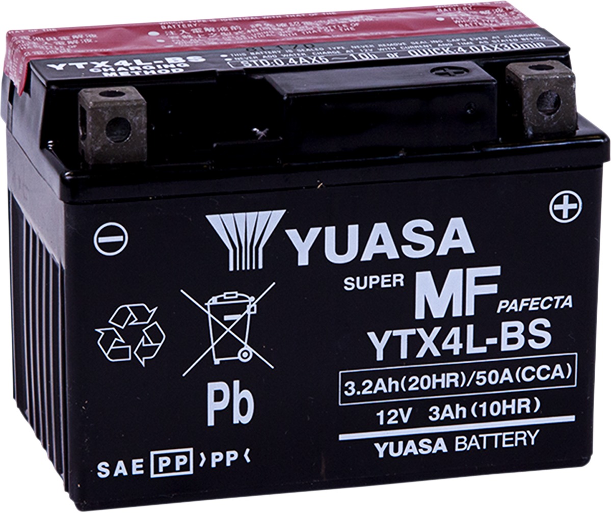 AGM Maintenance Free Battery YTX4L-BS - Click Image to Close