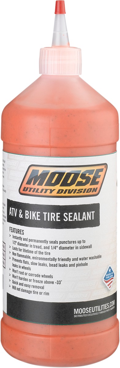 Moose Offroad Tire Sealant 32 oz Bottle - Seals punctures up to 1/2 inch in treads - Click Image to Close