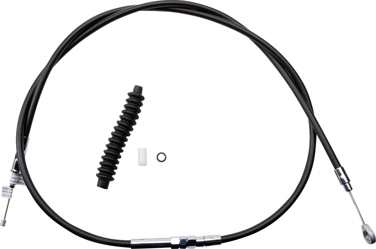 Drag Specialties High-Efficiency Black Vinyl Clutch Cable For Harley FXD/FXDL - Clutch cable fits select Harley Dyna models - Click Image to Close