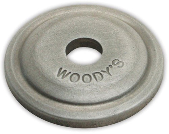 Woody's Grand Digger Round Support Plates 5/16in 84 Pack - Aluminum round support plates, 5/16in hole, 84 pack - Click Image to Close