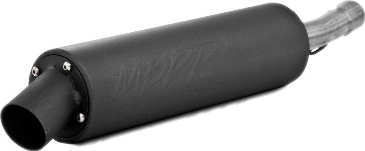 MBRP Utility Slip-On Exhaust Muffler Black Fits Honda ATV - Click Image to Close