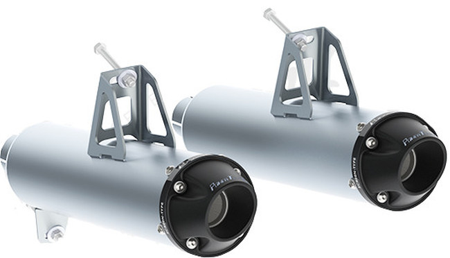 Dual Performance Series Slip On Exhaust Mufflers - 13-16 Maverick 1000 - Click Image to Close