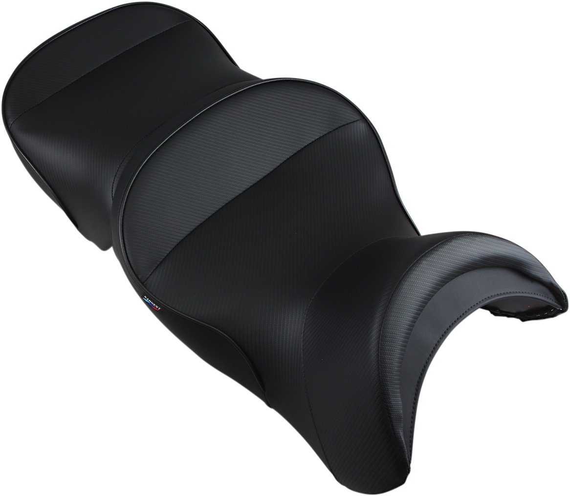 World Sport Performance Plain CarbonFX Vinyl 2-Up Seat Low - R1100/1150 - Click Image to Close