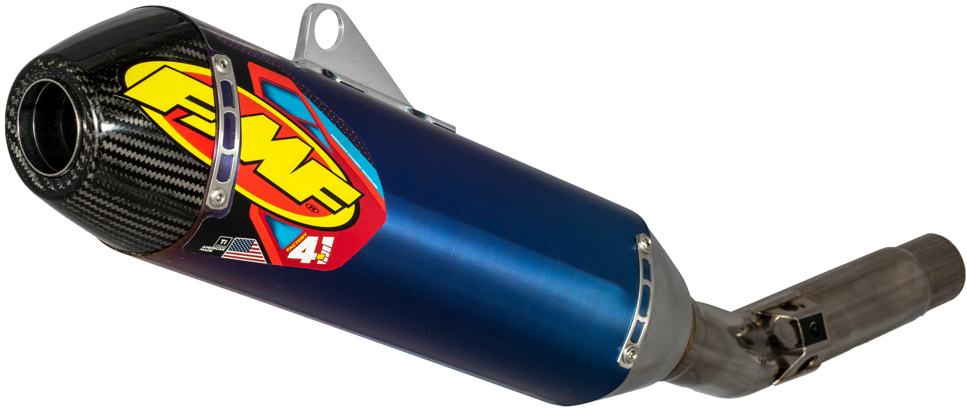 Anodized Factory 4.1 RCT Slip On Exhaust - For 19-21 Honda CRF450X - Click Image to Close