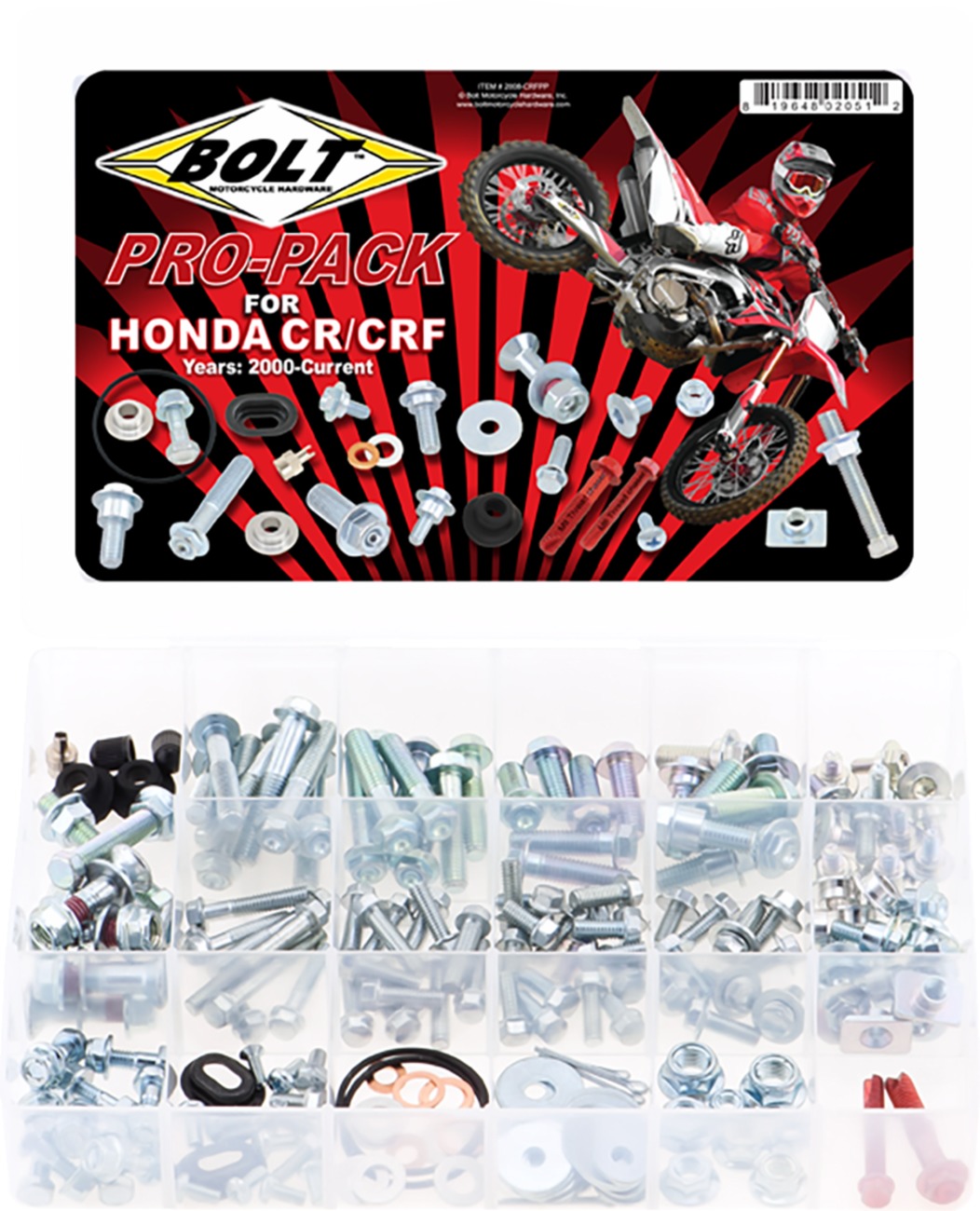 Bolt Pro-Pack Hardware Kit For Honda CR/CRF Models - Click Image to Close