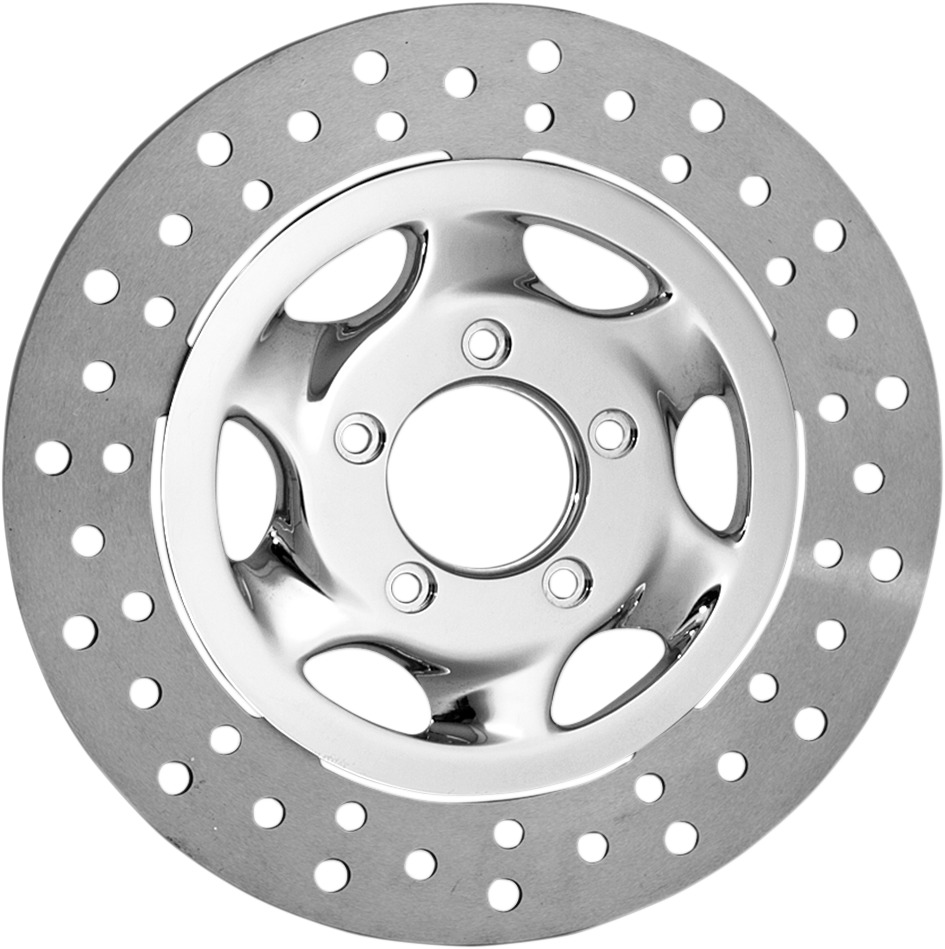Recoil Floating Front Left Brake Rotor 330mm Chrome - Harley - Click Image to Close