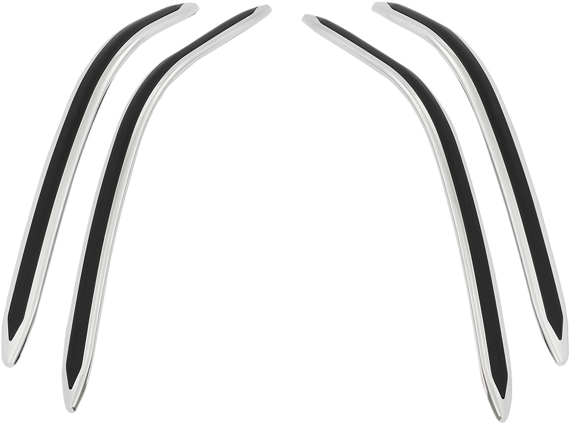 Show Chrome GT Saddlebag Scuff Strips Black - Click Image to Close