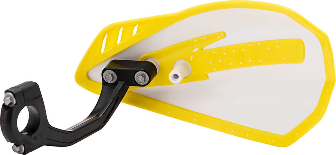 Cycra Cyclone MX Handguards White/Yellow - Click Image to Close