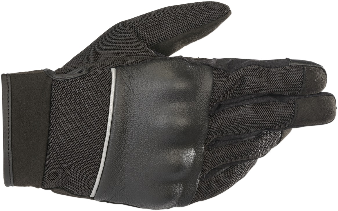 C Vented Air Street Riding Gloves Black Large - Click Image to Close