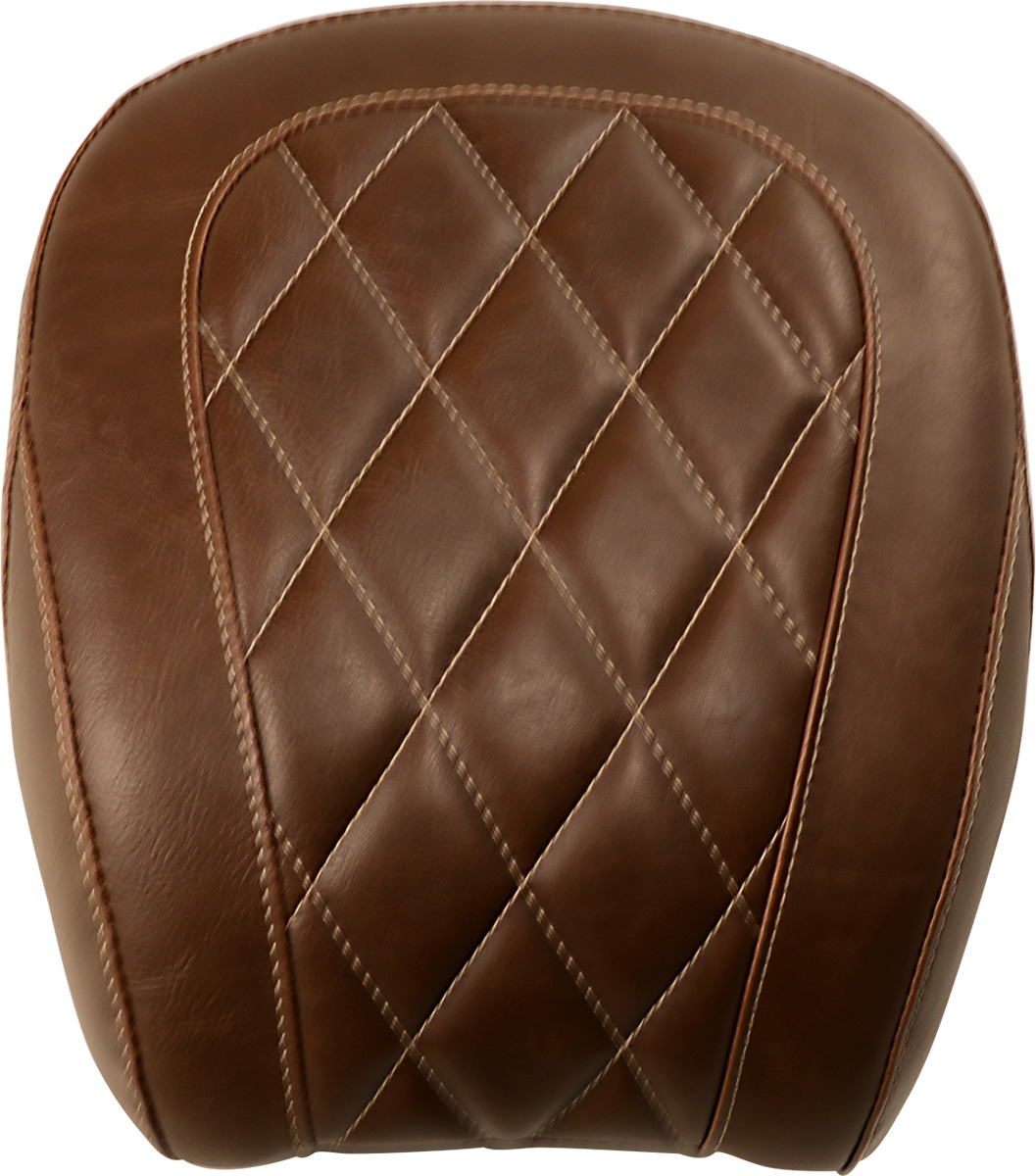 Tripper Diamond Wide Brown Pillion Pad - For 18-19 HD FLDE FLHC - Click Image to Close