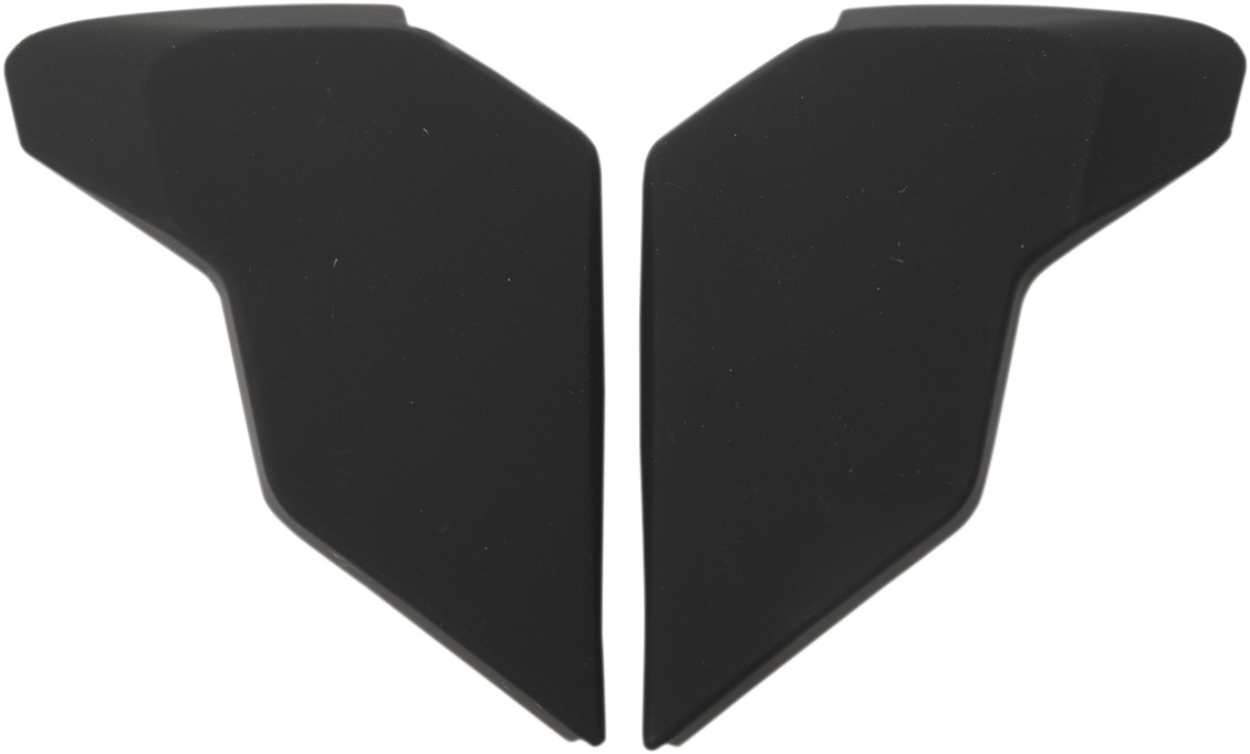 ICON Airflite Helmet Side Plates Solid Black Rubatone One Size - Replacement side plates For Icon Airflite helmets - Click Image to Close