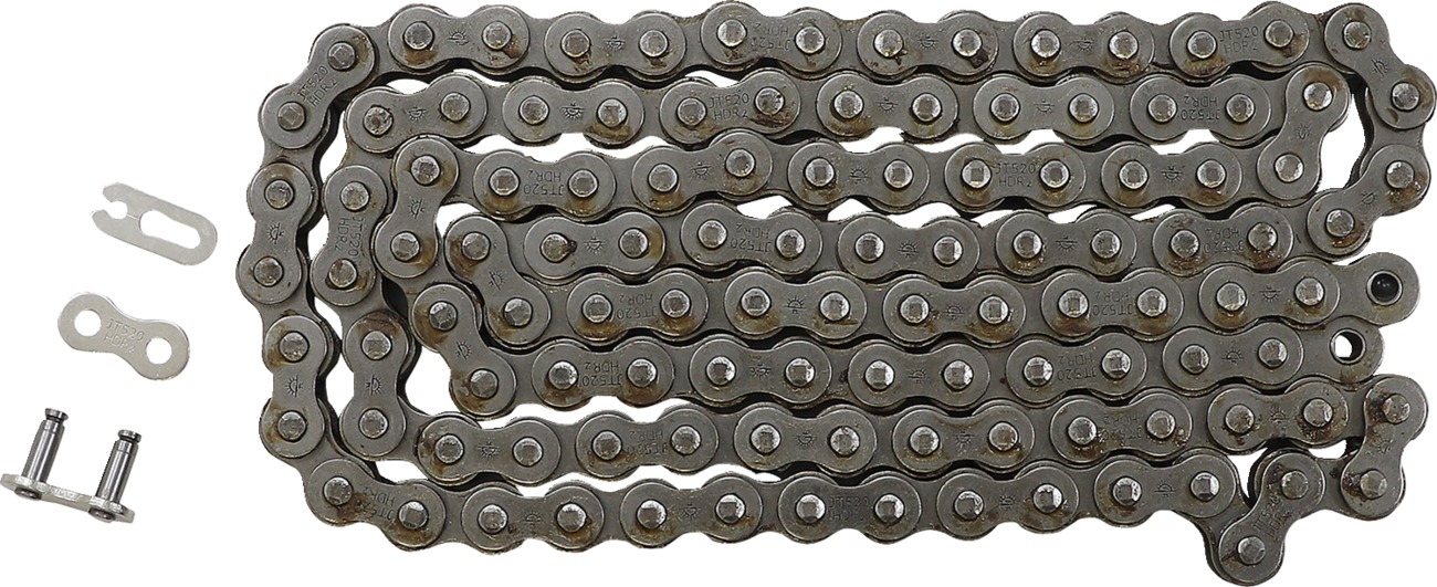 JT Chains 520HDR 116-Link Raw Drive Chain - Competition 520 chain, clip master link - Click Image to Close