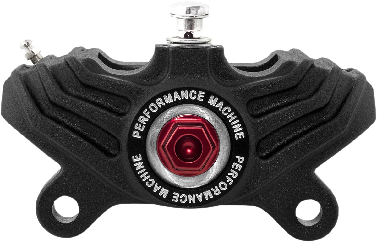 Performance Machine 125x4R Caliper Black Ops with Red Bolt - Click Image to Close