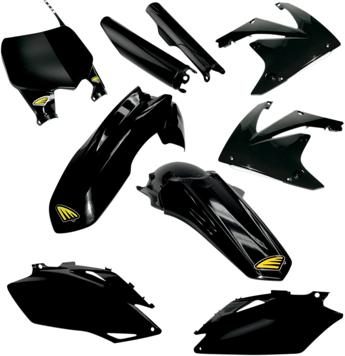 Cycra Complete Powerflow Body Kit Black Fits Honda - Click Image to Close
