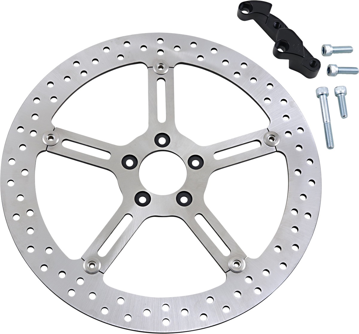 Big Brake Floating Front Right Brake Rotor 381mm - For Harley Softail Dyna - Click Image to Close