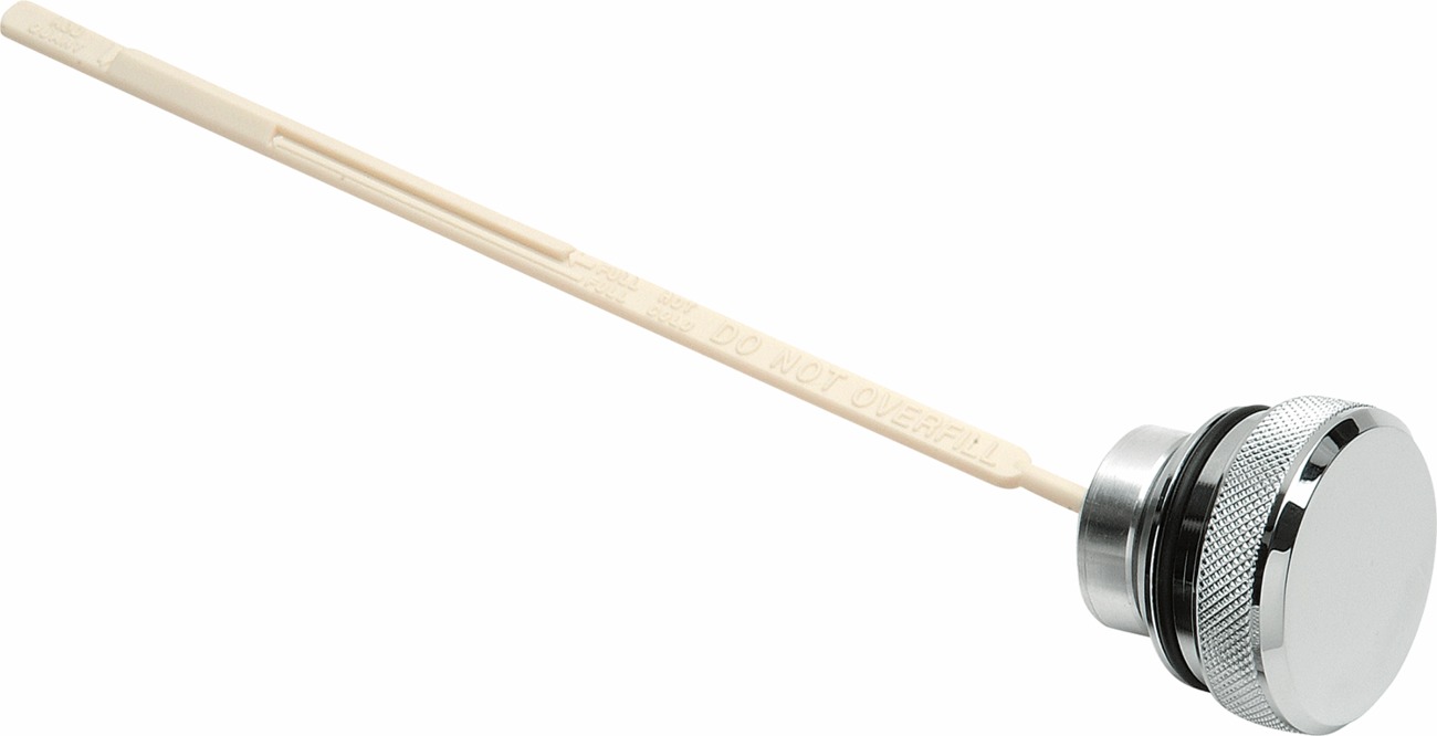 Drag Specialties Oil Dipstick Chrome For Harley-Davidson Dyna - Chrome oil dipstick For Harley-Davidson Dyna models - Click Image to Close