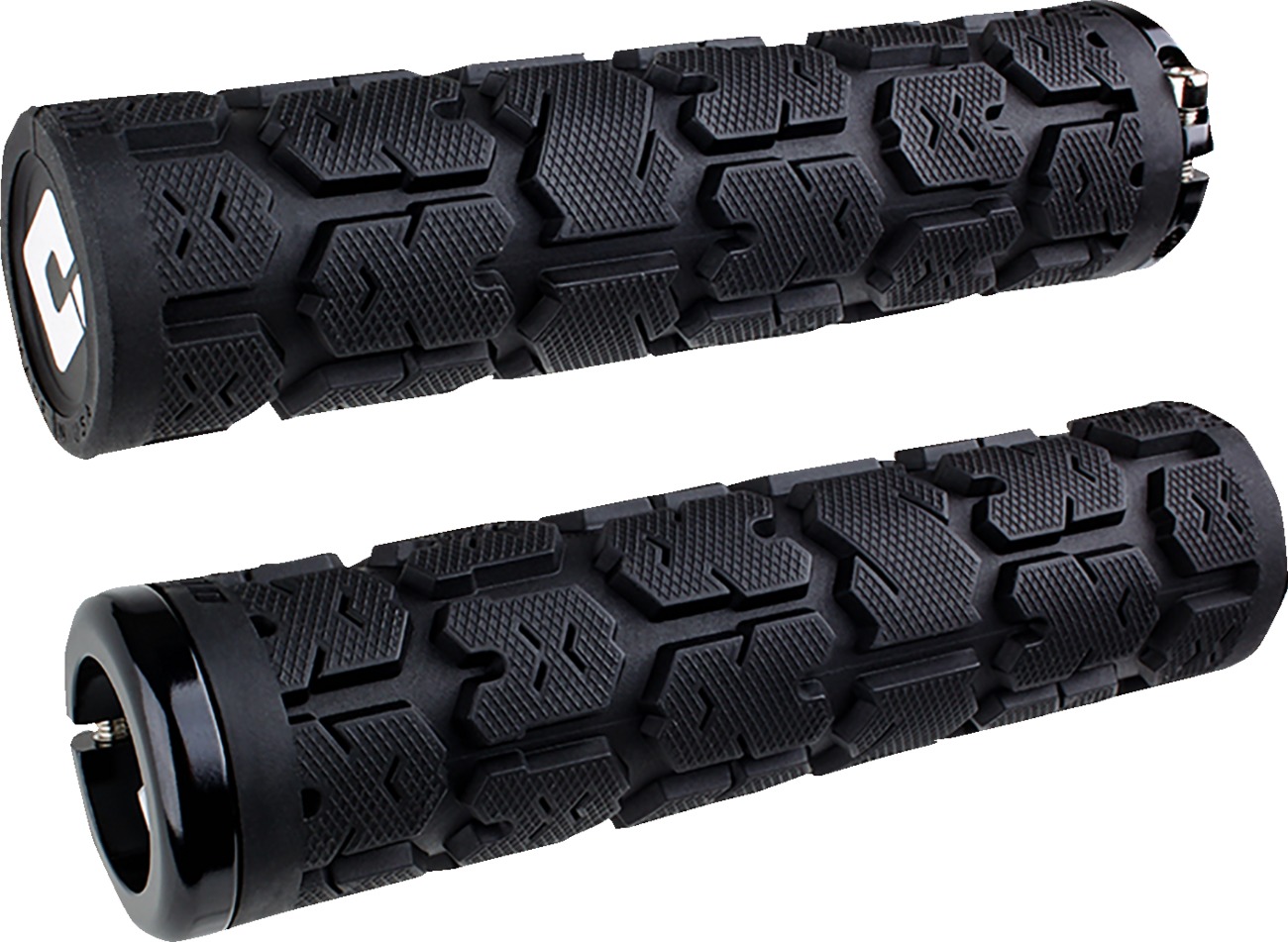 ODI Rogue 2.1 Lock-On Grips Black 33.5mm Closed End - Large shock absorbing grips, 7/8" bars, Black - Click Image to Close