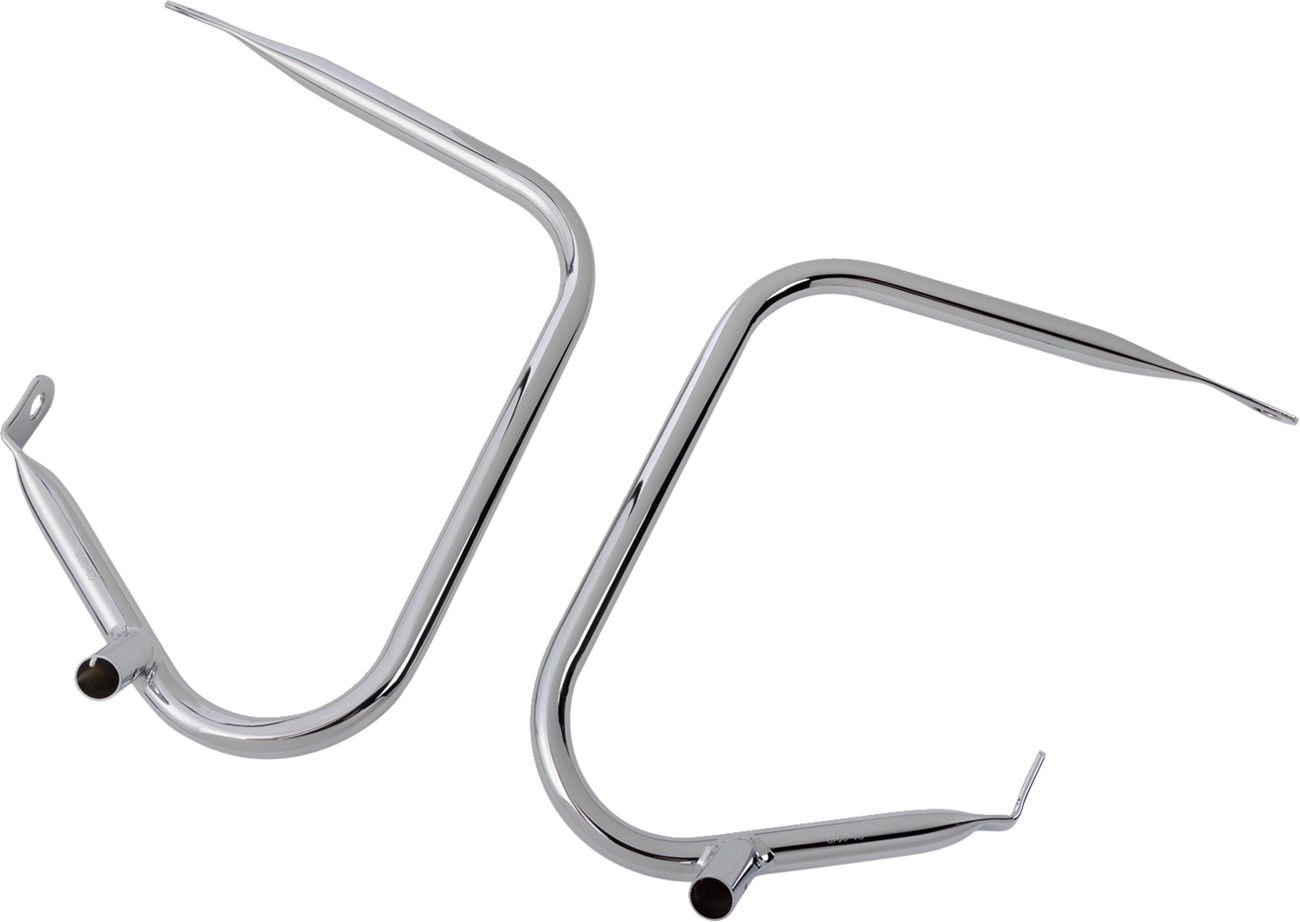 Drag Specialties Saddlebag Protector Guards Chrome Pair For Harley Touring - Click Image to Close