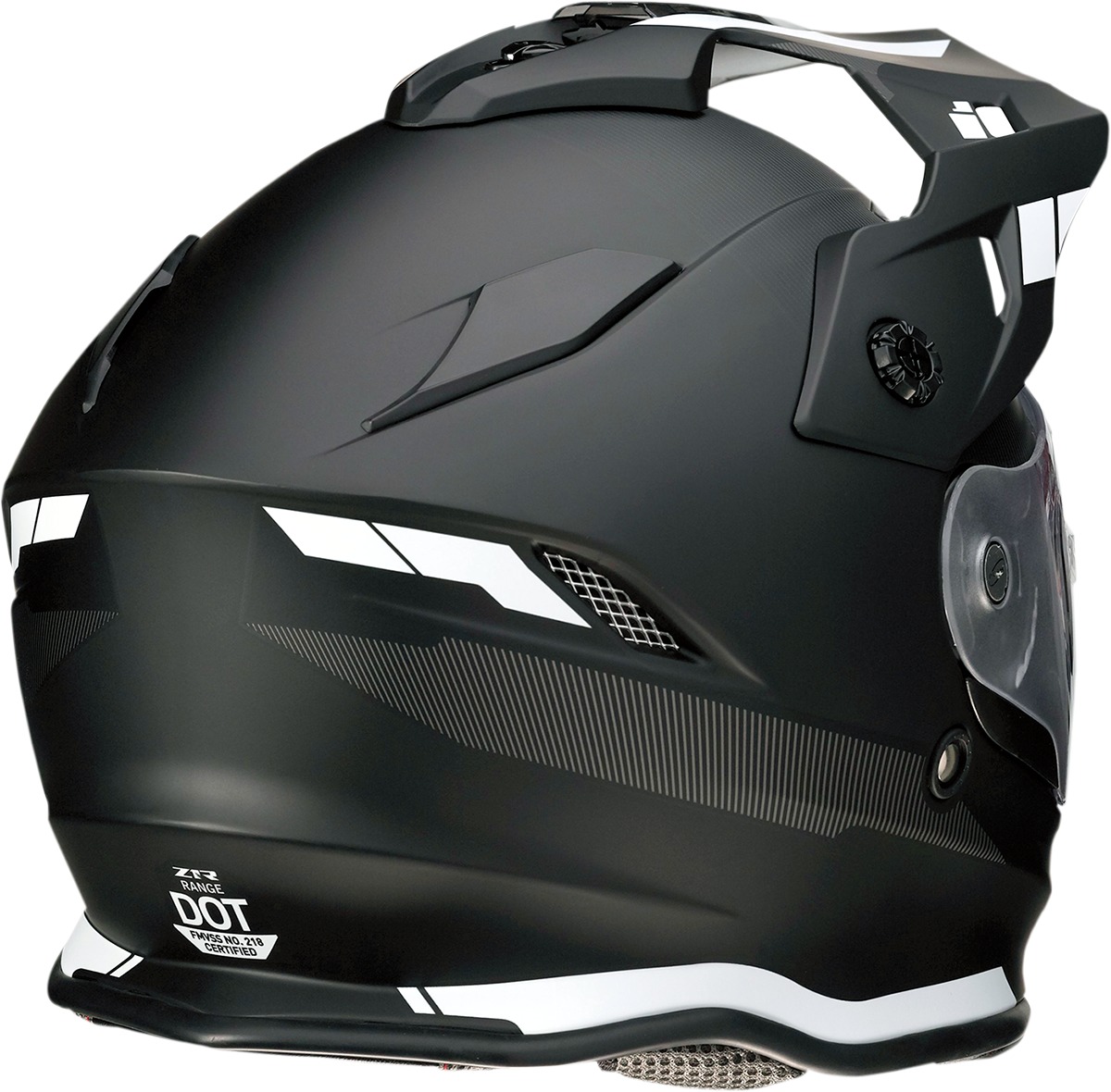 Range Dual Sport Helmet X-Large - Uptake Black/White - Click Image to Close