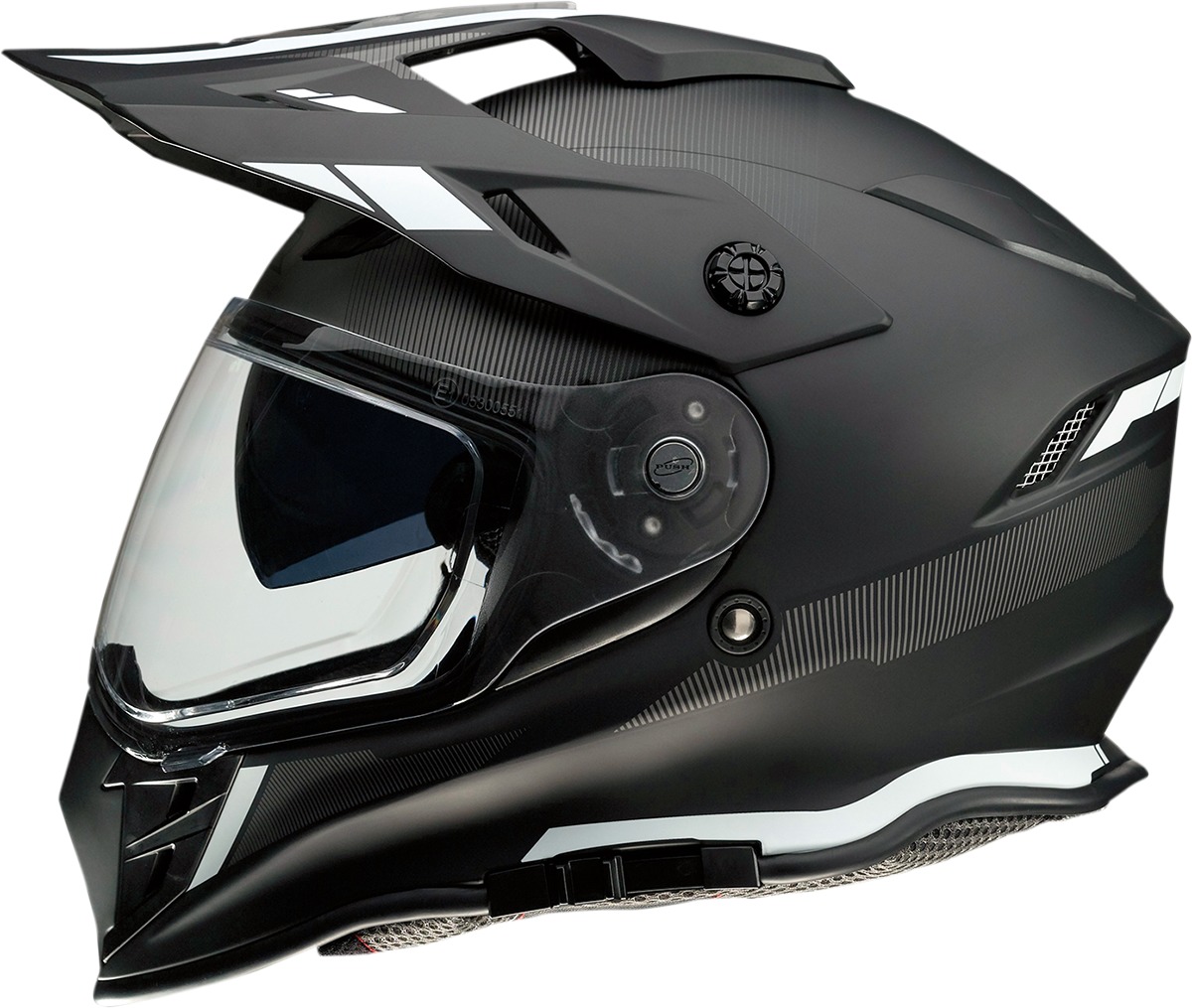 Range Dual Sport Helmet X-Large - Uptake Black/White - Click Image to Close