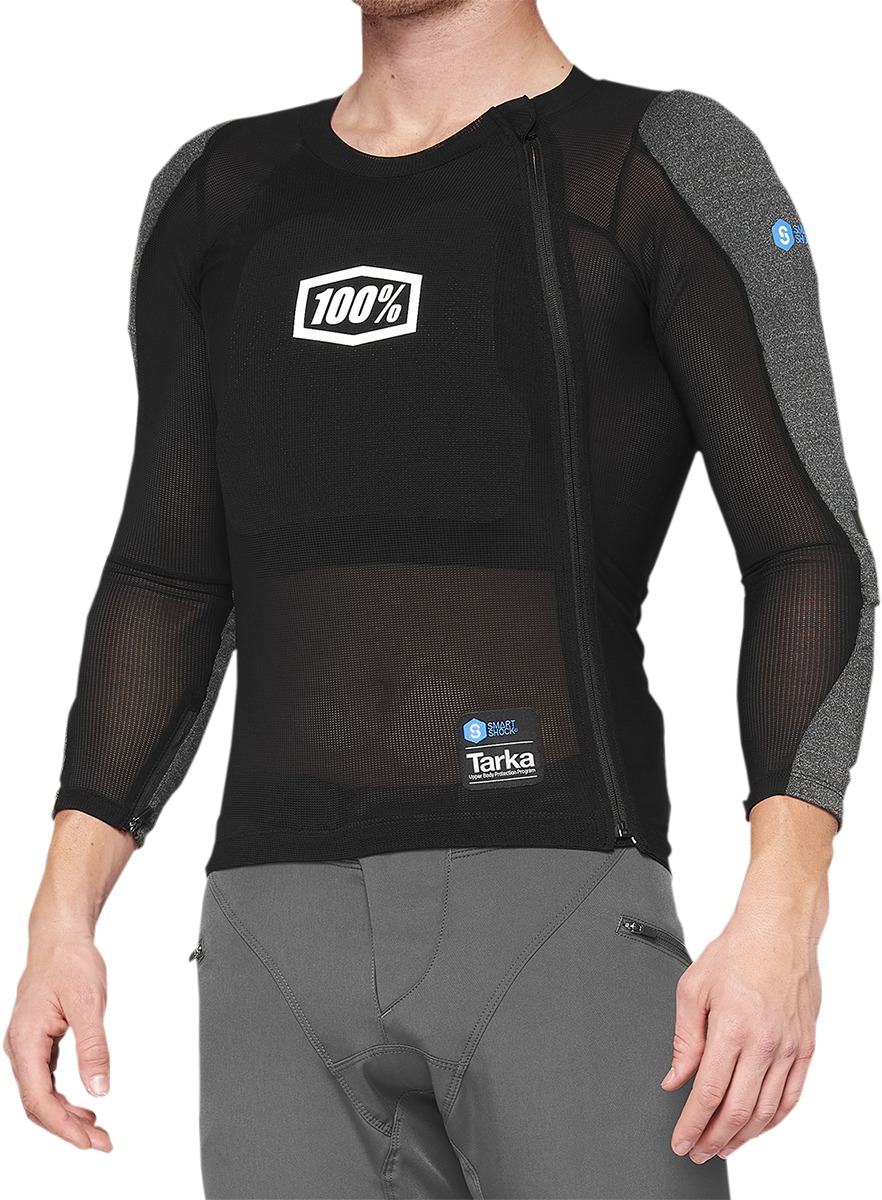 100% Tarka Body Armor Long Sleeve Black 2XL Unisex - Long sleeve body armor with CE protection, size 2XL - Click Image to Close