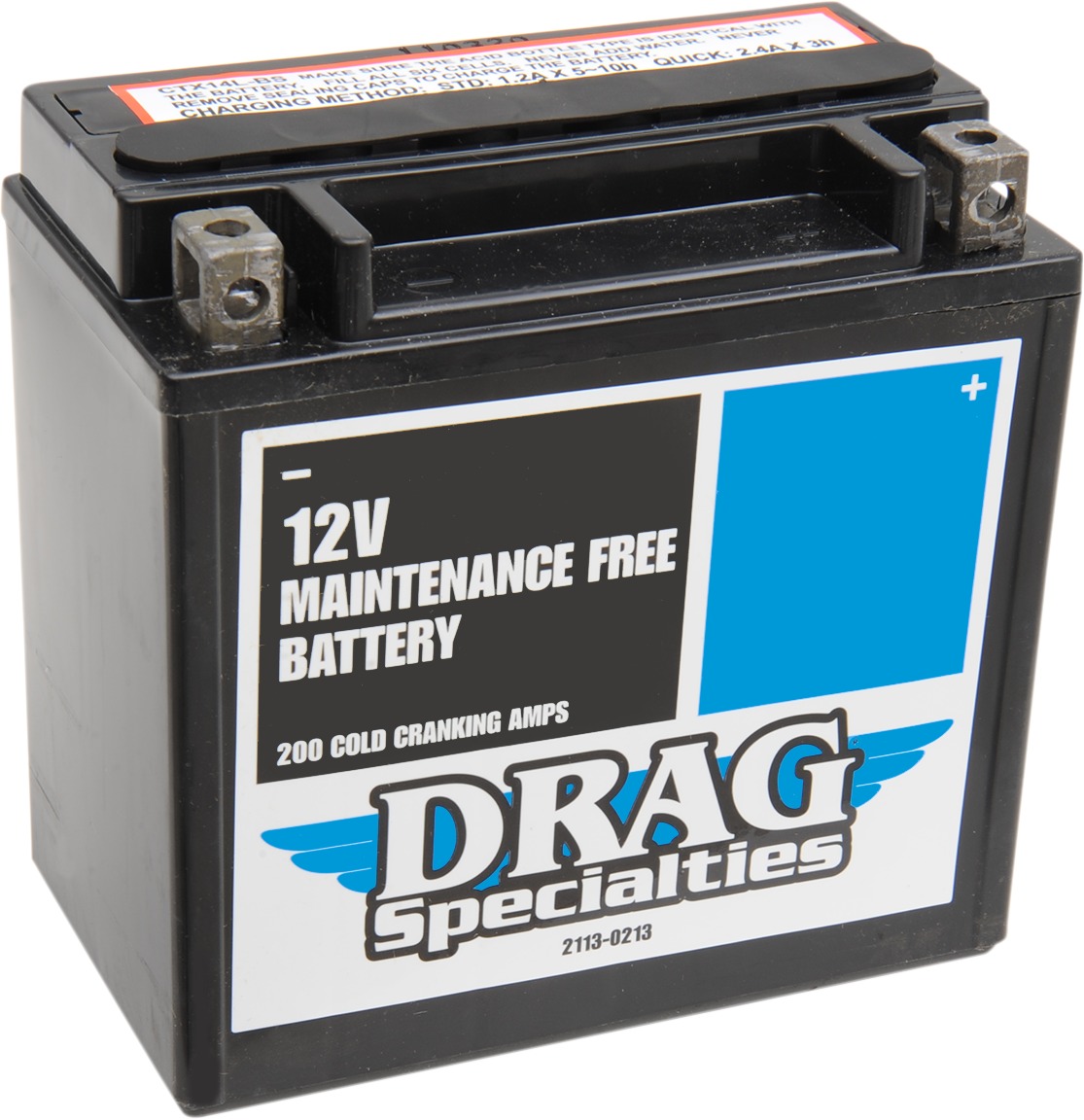 YTX AGM Maintenance Free Battery 200CCA 12V 12Ah - Replaces YTX14L-BS - Click Image to Close