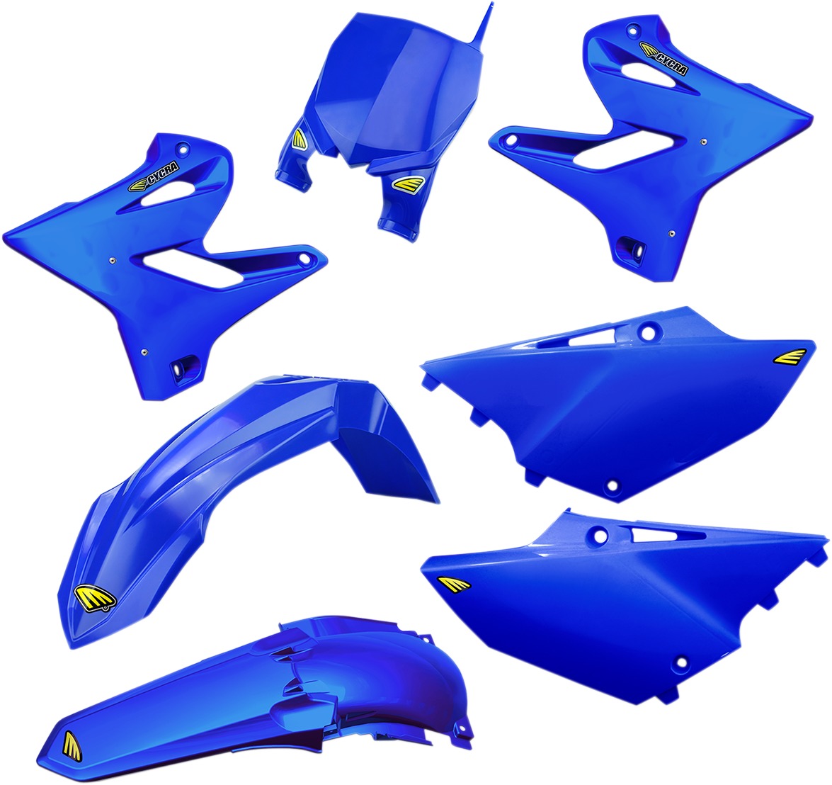 Cycra Powerflow Body Kit Blue - Fits Yamaha - Click Image to Close