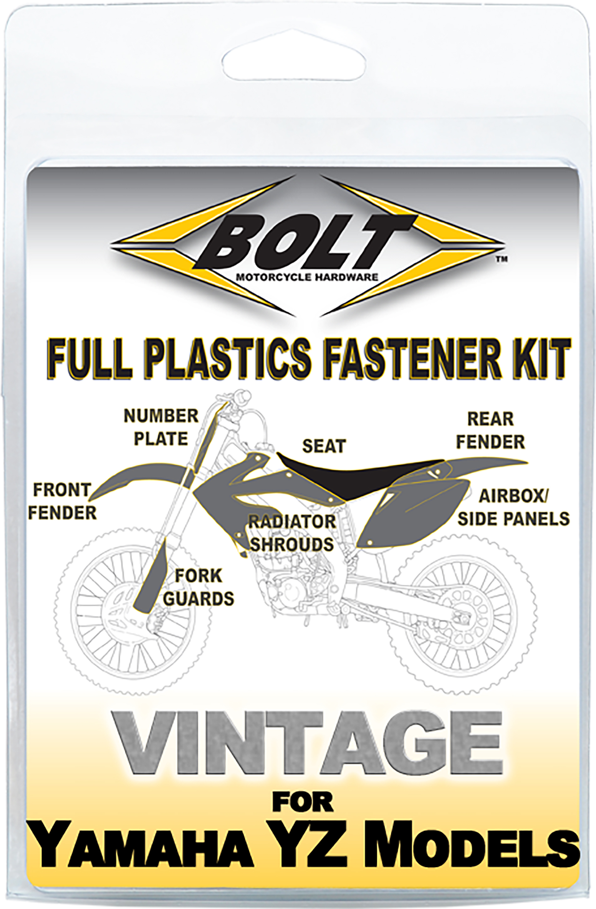 Full Body Work Fastener Kit - For 87-90 Yamaha YZ125 YZ250 YZ490 - Click Image to Close
