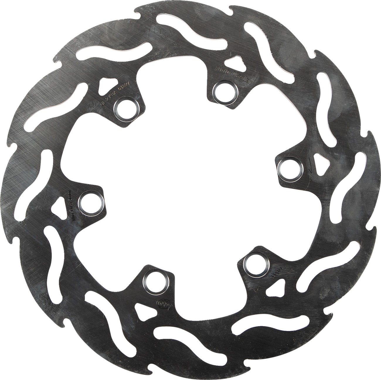 Moto-Master Flame Rear Brake Rotor Kawasaki KLX300R KDX 200 220 250 - Rear brake rotor for Kawasaki KLX300R, KDX200-250 - Click Image to Close