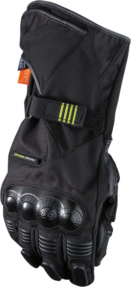 Moose ADV1 Long Gloves Black XL Men's Cold Weather - Long gauntlet, waterproof cold weather gloves XL Black - Click Image to Close