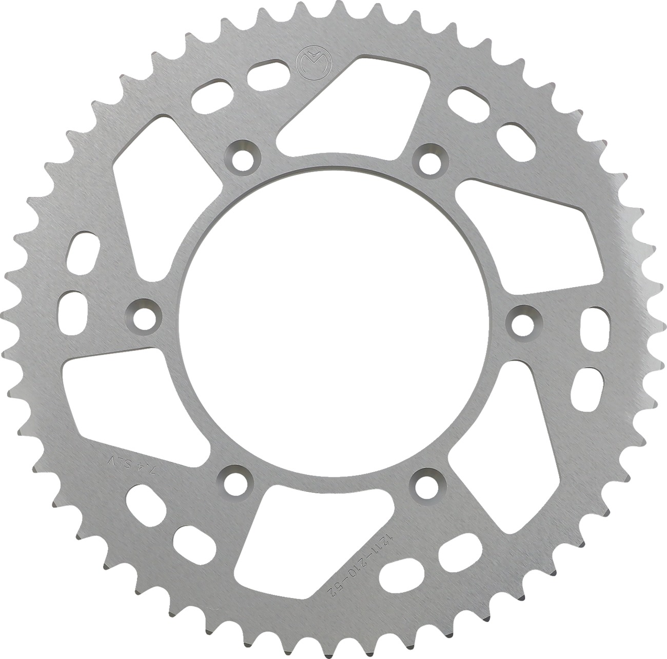 Moose Offroad Rear Aluminum Sprocket 52T 520 Silver For Honda Models - 52 tooth 520 rear sprocket For Honda CRF/XR/CR models - Click Image to Close