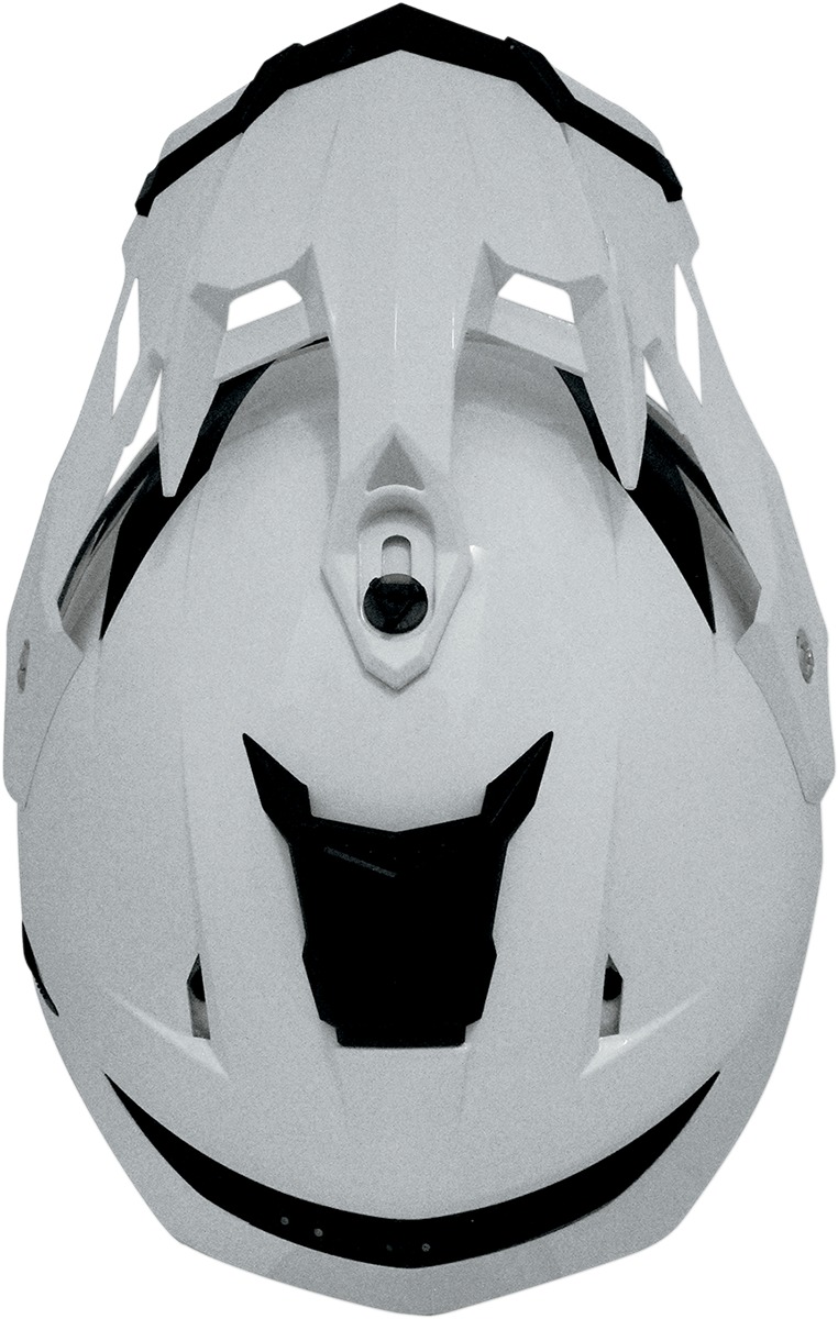 FX-41DS Full Face Dual-Sport Helmet Gloss White 2X-Large - Click Image to Close