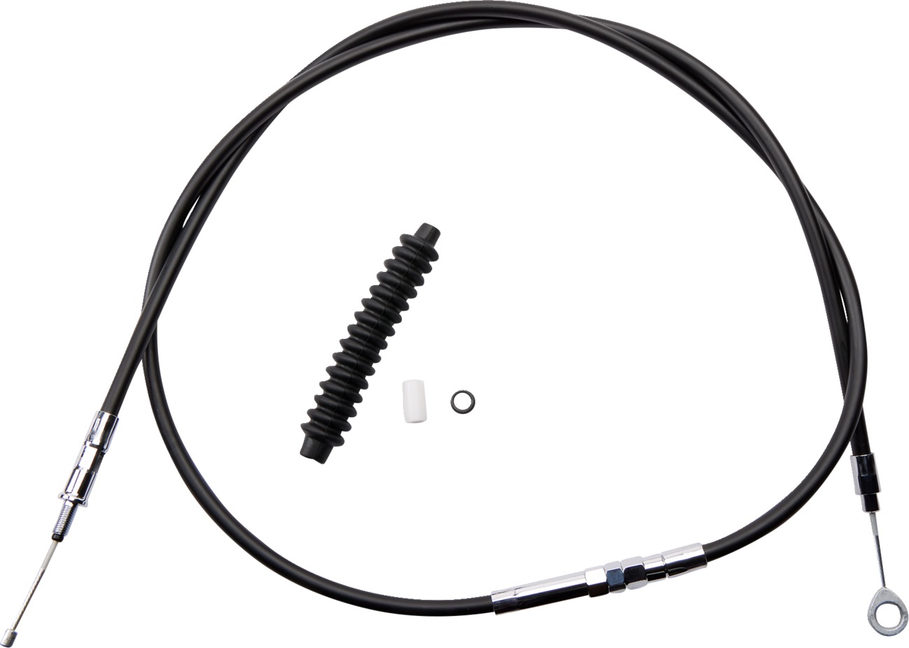 Drag Specialties High-Efficiency Black Vinyl Clutch Cable For Harley-Davidson - Clutch cable for Harley-Davidson models - Click Image to Close