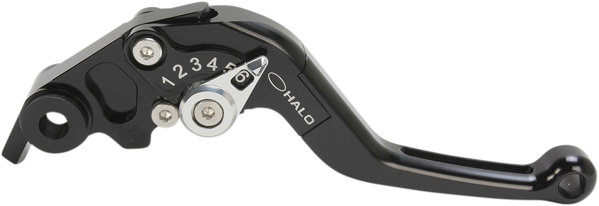 Halo Adjustable Folding Brake Lever - Black - For 05-15 Yamaha YZF-R6 - Click Image to Close