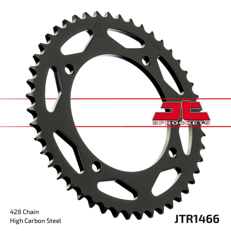 Steel Rear Sprocket - 47 Tooth 428 - For KX65 RM65 KLX125 - Click Image to Close