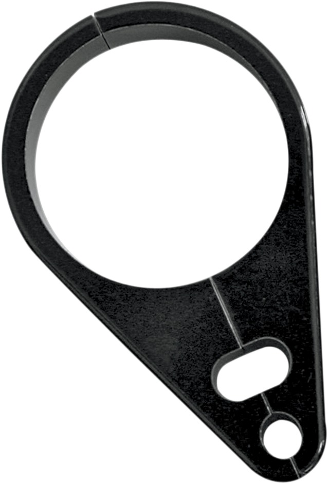 Drag Specialties Dual Cable Clamp Black 1-1/4in Billet Aluminum - Dual cable clamp, billet aluminum, black finish - Click Image to Close