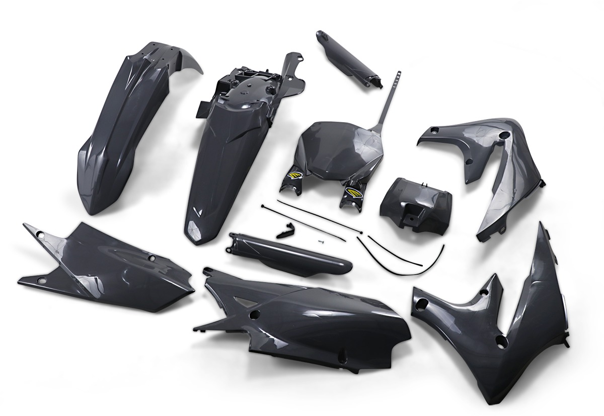 Powerflow Body Kit - Gray - For 18-22 YZ450F, 19-23 YZ450FX & YZ250F, 19-23 YZ250F - Click Image to Close