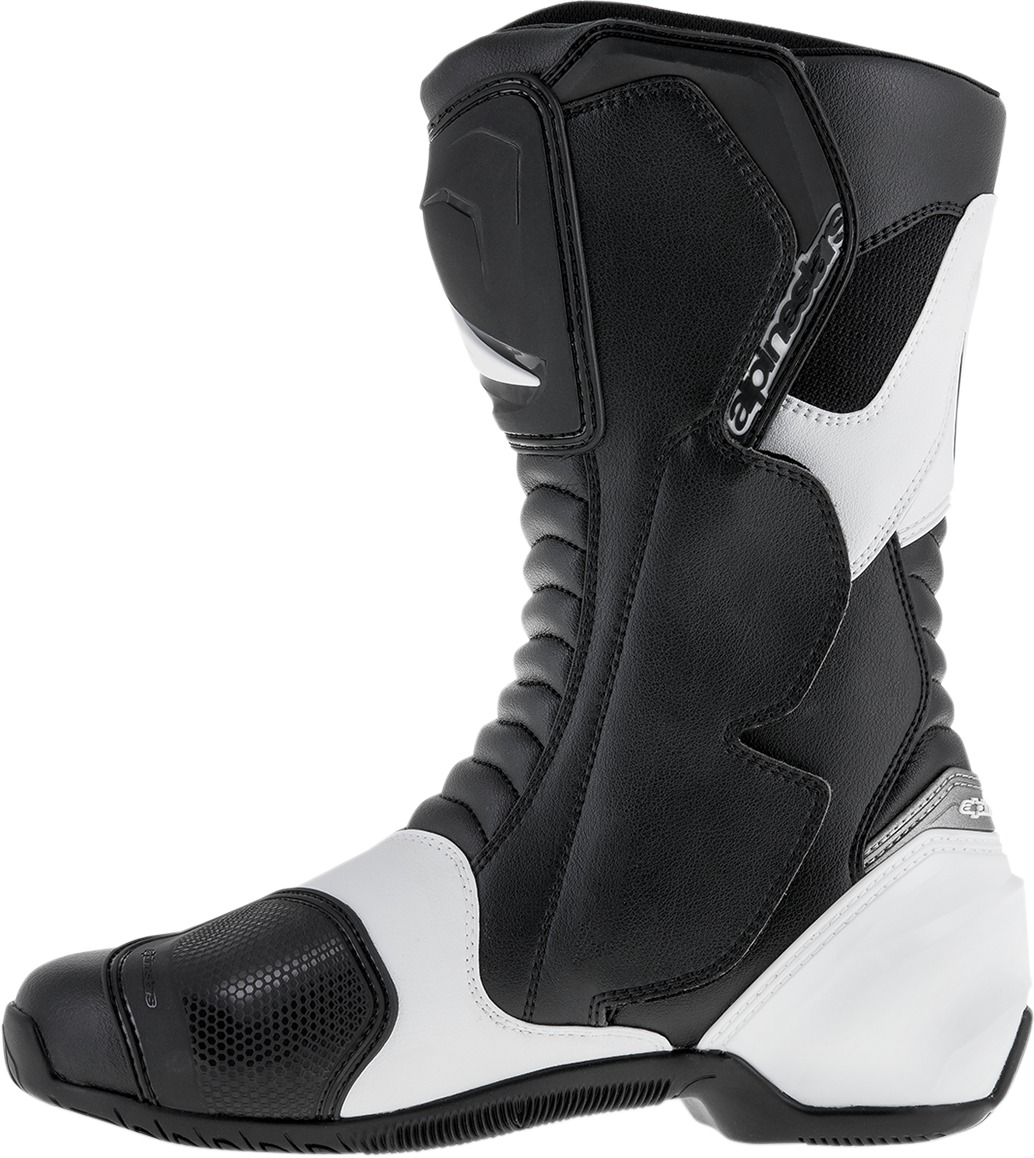 SMX-S Street Riding Boots Black/White US 7.5 - Click Image to Close