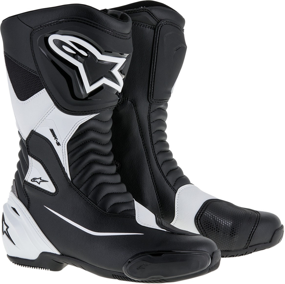 SMX-S Street Riding Boots Black/White US 13.5 - Click Image to Close
