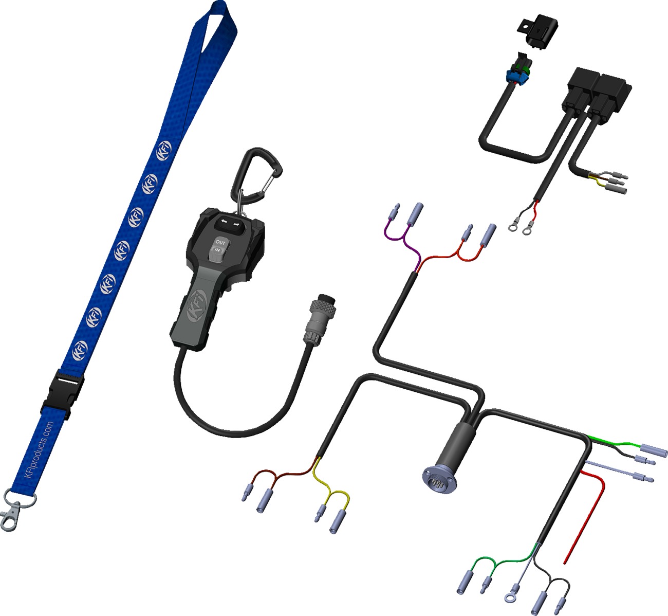 KFI Hand Remote Plow Control Kit for UTV Blades - For KFI UTV Straight Blades w/Single Actuator - Click Image to Close