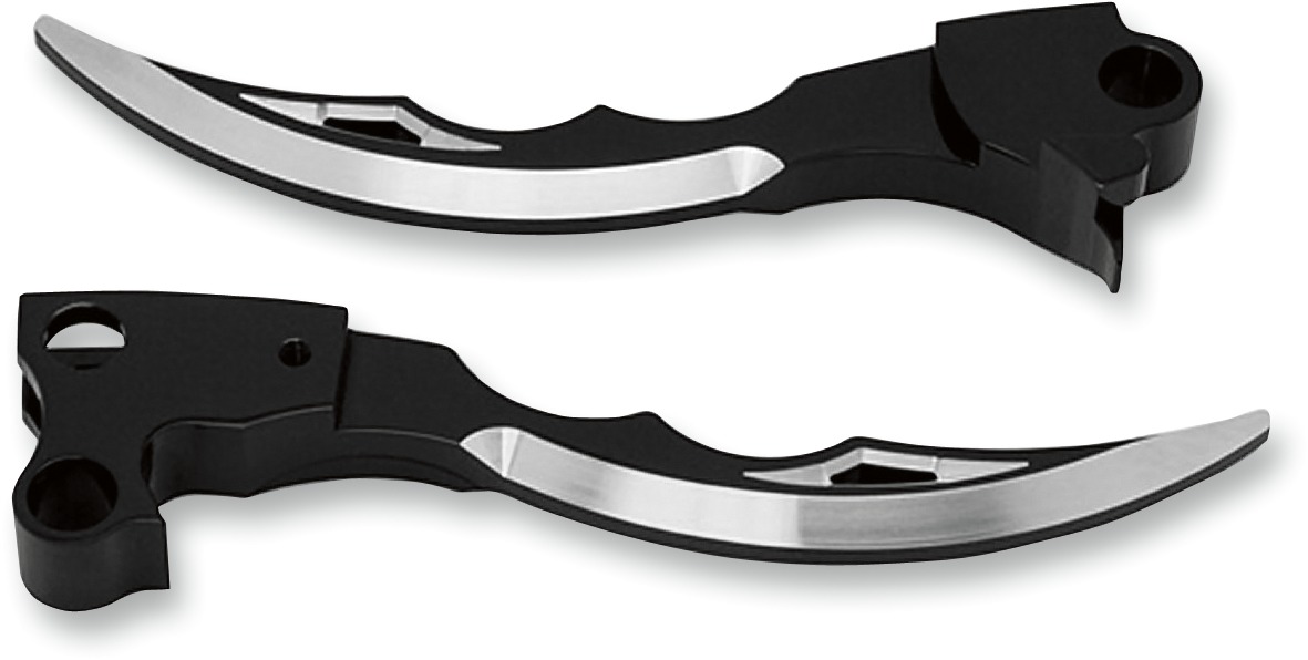 Pro-Blade Billet Aluminum Hydraulic Brake/Clutch Lever Set - Black - For 95-06 HD - Click Image to Close