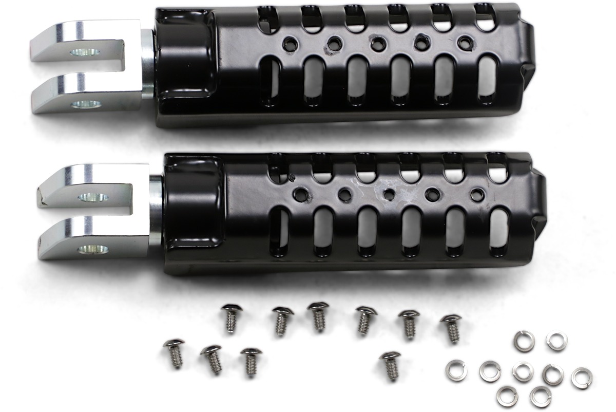 Burly Brand Razorback Pegs Rider - Black Fits M8 Softail - Click Image to Close