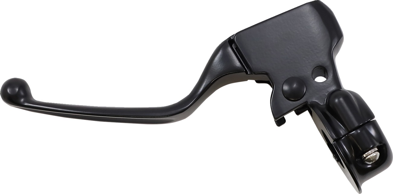Drag Specialties Clutch Lever Assembly Black Matte For Harley ABS Single Disc - Click Image to Close