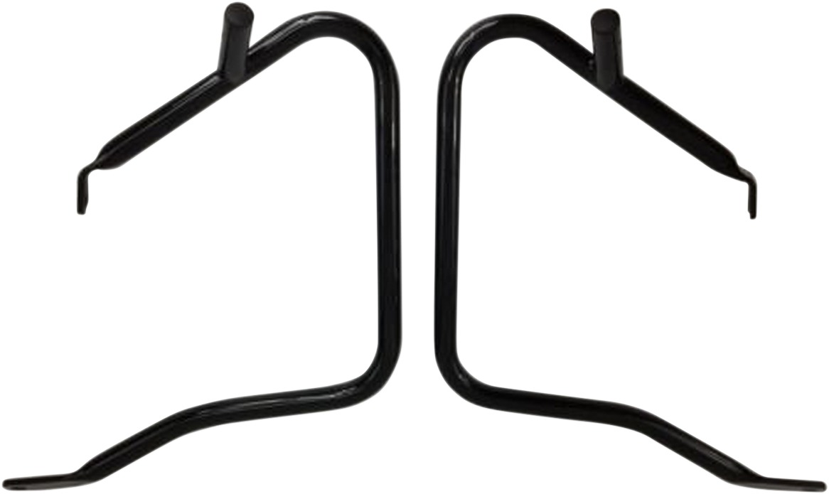Drag Specialties Saddlebag Protector Guard Black Pair For Harley Touring - Saddlebag guards for Harley Touring models - Click Image to Close